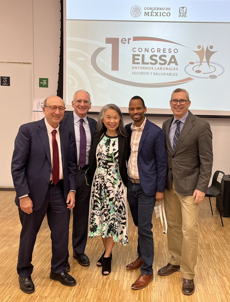 Promoting worker safety, health,  and well-being in Mexico promoting <a href="/Tu_IMSS/">IMSS </a> new #ELSSA_IMSS program with <a href="/LeeNewmanMD/">Lee Newman</a> <a href="/drdavidmichaels/">David Michaels @drdavidmichaels.bsky.social</a> Mwangi Ndonha,  and Chai-Chai Chang from  @NIOSH_TWH