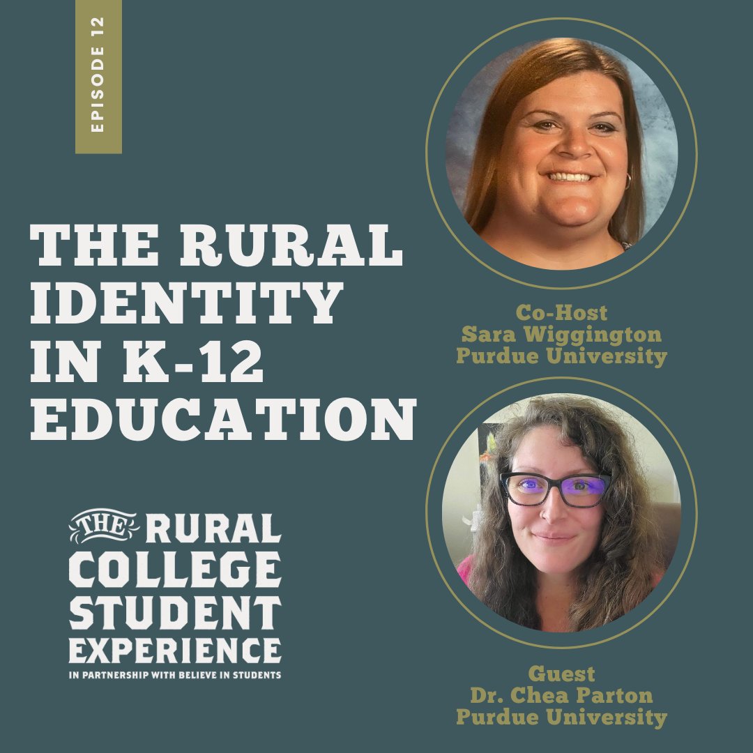 rcsepod's tweet photo. Happy Friday! Episode 12 of the Rural College Student Experience is now available: https://t.co/MgyjD1NmXQ. @DrMattNewlin is joined by co-host @SaraWiggington1 and guest @readingrural to talk about the rural identity in K-12 spaces. It's a great conversation! https://t.co/Mwibll64hq