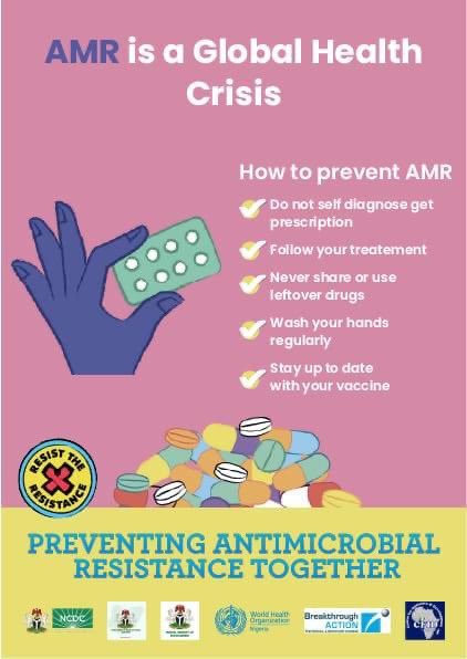IfedayoTiffy's tweet photo. While it isn’t making the headlines like #Monkeypox, #Cholera, #Lassa &amp; #Ebola, #AntimicrobialResistance, #AMR is an ongoing pandemic that needs to be recognized as such. The @NCDCgov continues to work with one health partners to coordinate the national #AMR response. #WAAW22 https://t.co/uCn7cWCJVY