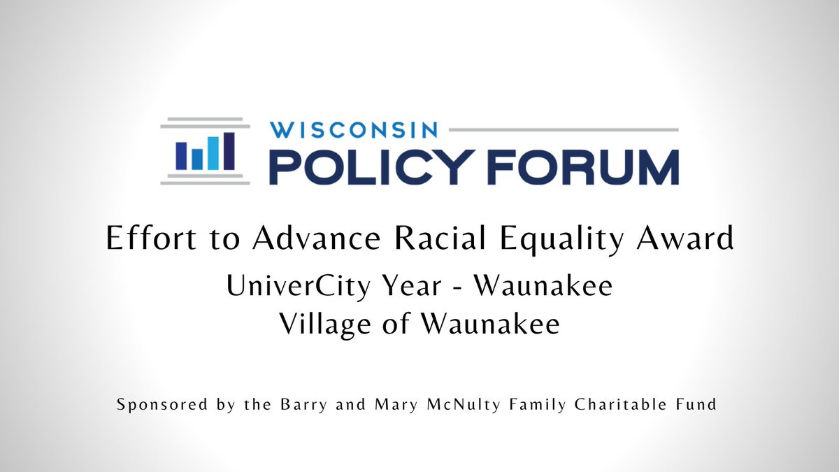 EPICNtweet's tweet photo. Village of Waunakee Receives 2022 Salute to Local Government Award Through Their Partnership with the UniverCity Year Program
https://t.co/I2IrDVBeim
#epicn #epicnetwork #epicprograms #univercityyear #socialjustice #racialequality #uwmadison #wisconsin https://t.co/9ZVrs1sKJs