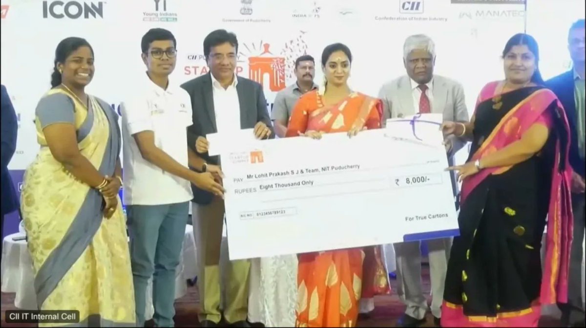 nitpyofficial's tweet photo. Congratulations to Mr Lohith Prakash II year  ECE and Mr. Sumesh II year EEE for being shortlisted for the Stage II Presentation of the CII Puducherry Innovation contest. #NITPuducherry @iicnitpy @mhrd_innovation @EduMinOfIndia #innovation https://t.co/nBoHADRXgh