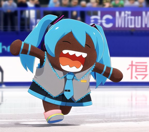 どーもくんミクさんをAIに。
んー違うんだなあ 