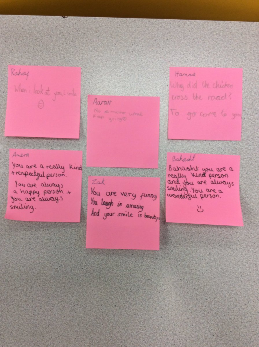 KingsleyLpool's tweet photo. Trying to make each other feel warm and fuzzy inside #Class6P #AntiBullyingWeek https://t.co/CB3EtVCqtw