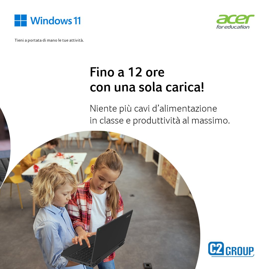 Scegli il notebook ideale per ogni studente: #AcerTravelMateB3 dotato di #Windows11 è lo strumento perfetto, inclusivo e accessibile per esprimere il potenziale di chi lo usa. Scorri e scopri di più su c2group.it/team/education…
#Windows11 #AcerforEducation <a href="/Acer_Education/">Acer for Education</a>