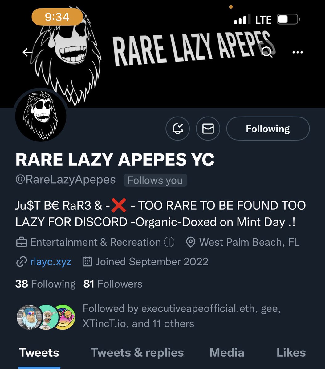 SpyderX159's tweet photo. Let’s goooo!!! Thank you @RareLazyApepes for the approval to be on the #RareList. I’m extra happy and excited. #RLA #RareLazyApepes https://t.co/bwgSqtJKWS