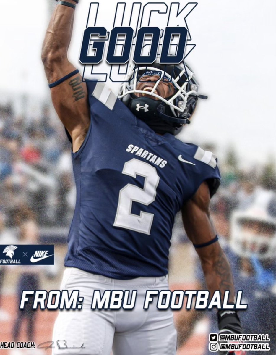 Thanks for the support from <a href="/MBUFootball/">Missouri Baptist Football</a> and  @CoachPalmerMBU 💪🏾 @CMann90