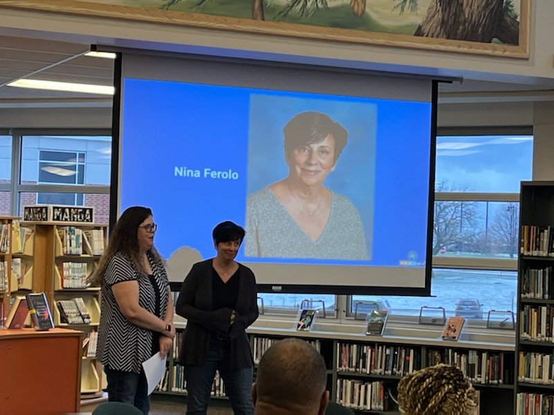 💙 The LMC superstars make a difference at our school! I was honored today to share my great respect for my 📚 colleagues Kristi, Nina, Maggie, Ronnie, and Colleen. <a href="/District128/">District 128</a> <a href="/D128Union/">D128Union</a> <a href="/dillon_vhhs/">Dillon VHHS</a>