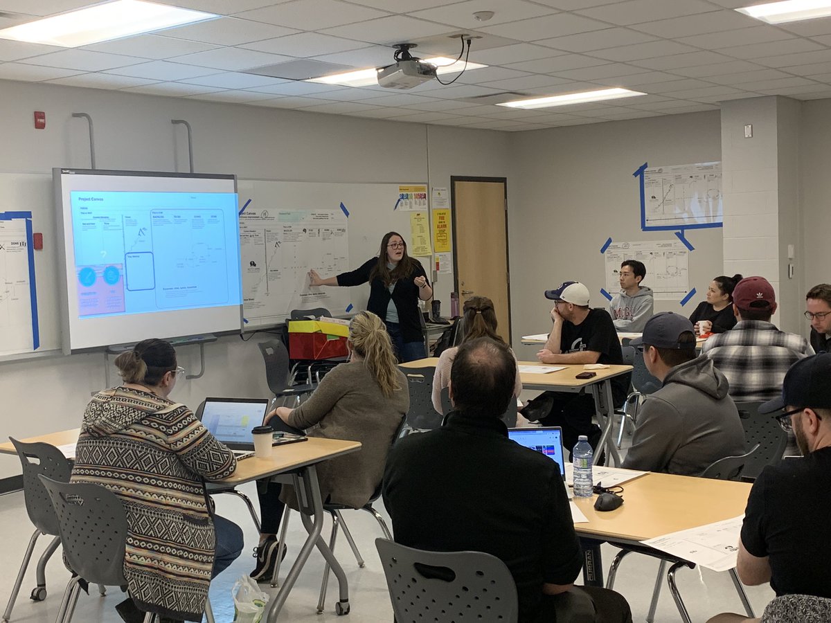 SaundersOne's tweet photo. Staff engaged in rich  learning from each other today about numeracy, STEM, and skill building across disciplines @STEM_Saunders https://t.co/9kGtxeJPuF