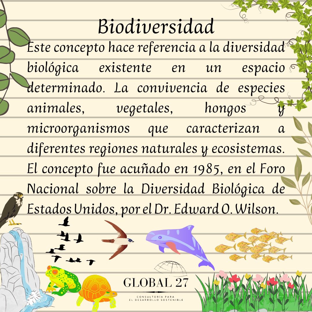 global27mx's tweet photo. Hoy es viernes de #ABC de la #sostenibilidad con #Global27 y hoy nos toca la letra B de Biodiversidad #BeGlobal #biodiversidad #ods https://t.co/qXHTdWLmpy