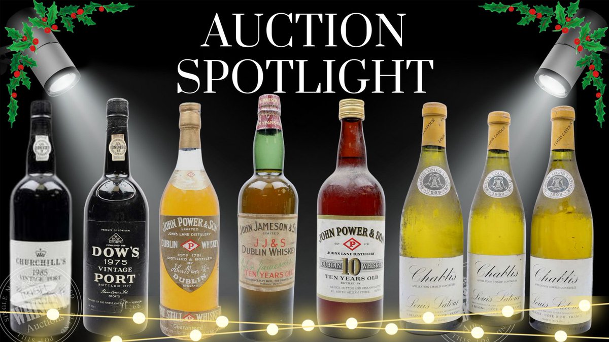 If you like OLD, BOLD AND BEAUTIFUL....
We have some crackers for you. 
Bid on some incredible classics to LEVEL UP your Christmas fayre....
irishwhiskeyauctions.com
#christmassorted
#whiskey 
#whisky
#wherespiritsmove
#port
#wine
#johnjameson
#powers