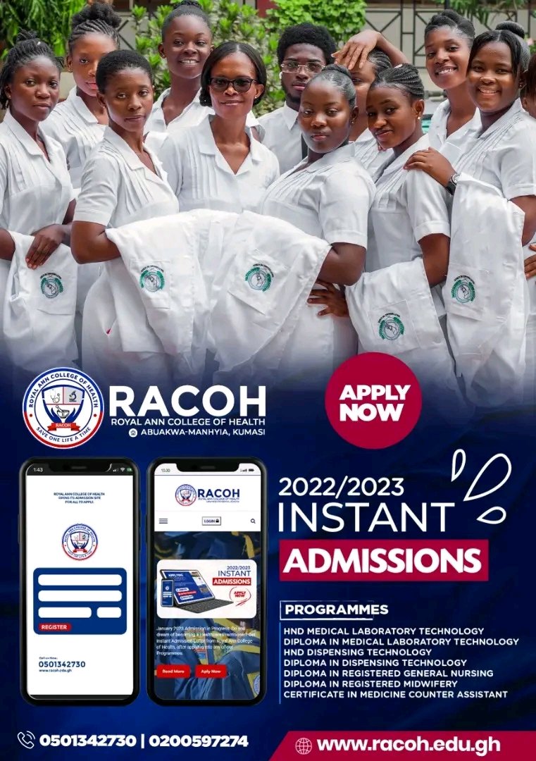 RRegistery's tweet photo. DID YOU KNOW THAT RACOH's Pharmaceutical Science programmes are Accredited by Ghana Tertiary Commission (GTEC) https://t.co/qdxUVQve3f and Pharmacy Council of Ghana.
https://t.co/8Pboj11QFT and also Affiliated to Commission for Technical  and Vocational Education and Training. https://t.co/UgOkoP2lB5