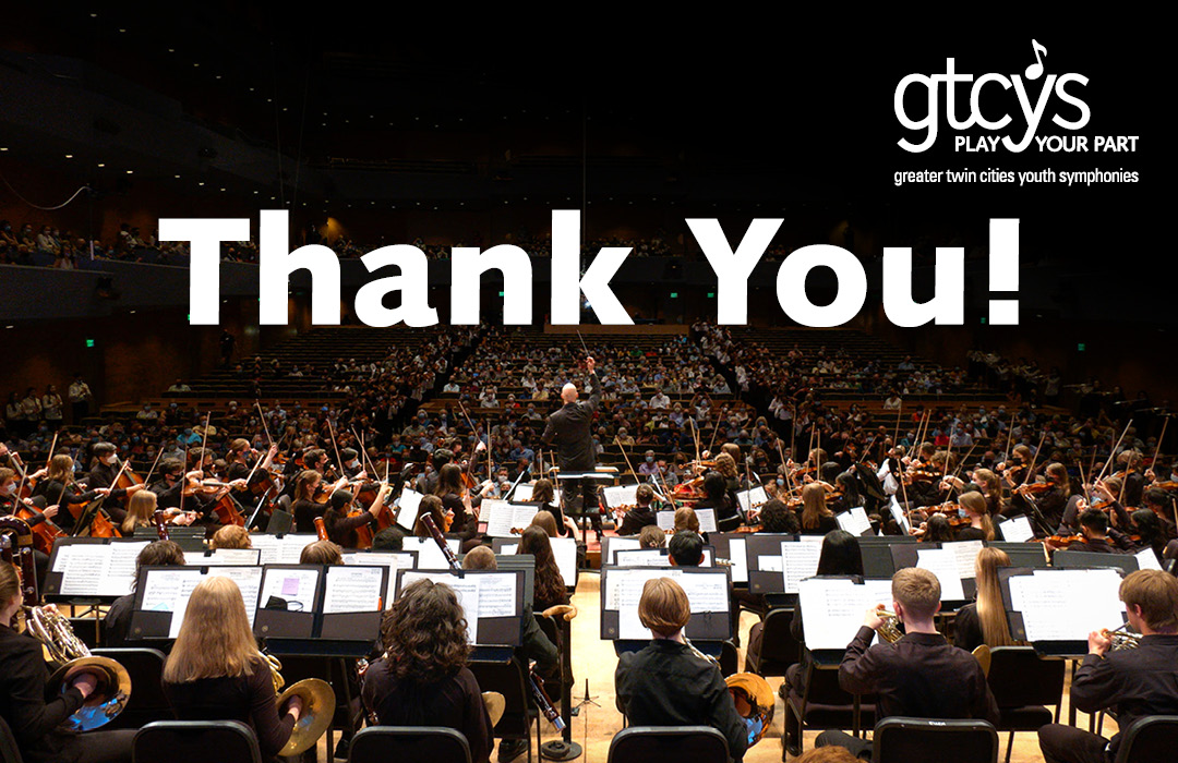 Thank you for supporting GTCYS’ musicians on this Give to the Max Day and helping us raise over $4,000 in support of student scholarships and artistic initiatives! If you missed Give to the Max Day, you can still Play Your Part and give the gift of music! gtcys.org/donate