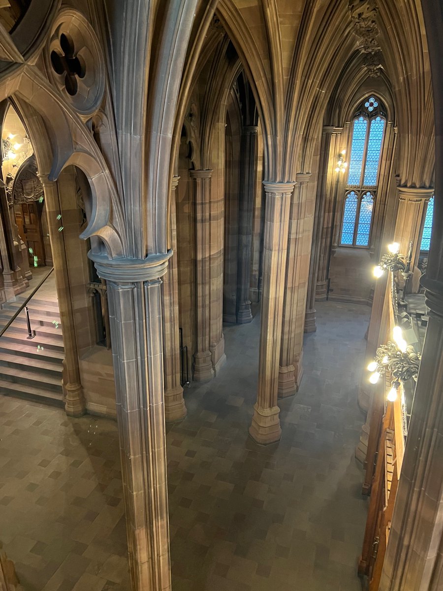Great start to my Manchester adventure. Morning visit to the absolutely wonderful John Rylands library in the company of the equally wonderful <a href="/sarahpbroadley/">Sarah Broadley (she/her)</a>  Looking forward to catching up with many friends this weekend.  #scbwicon22