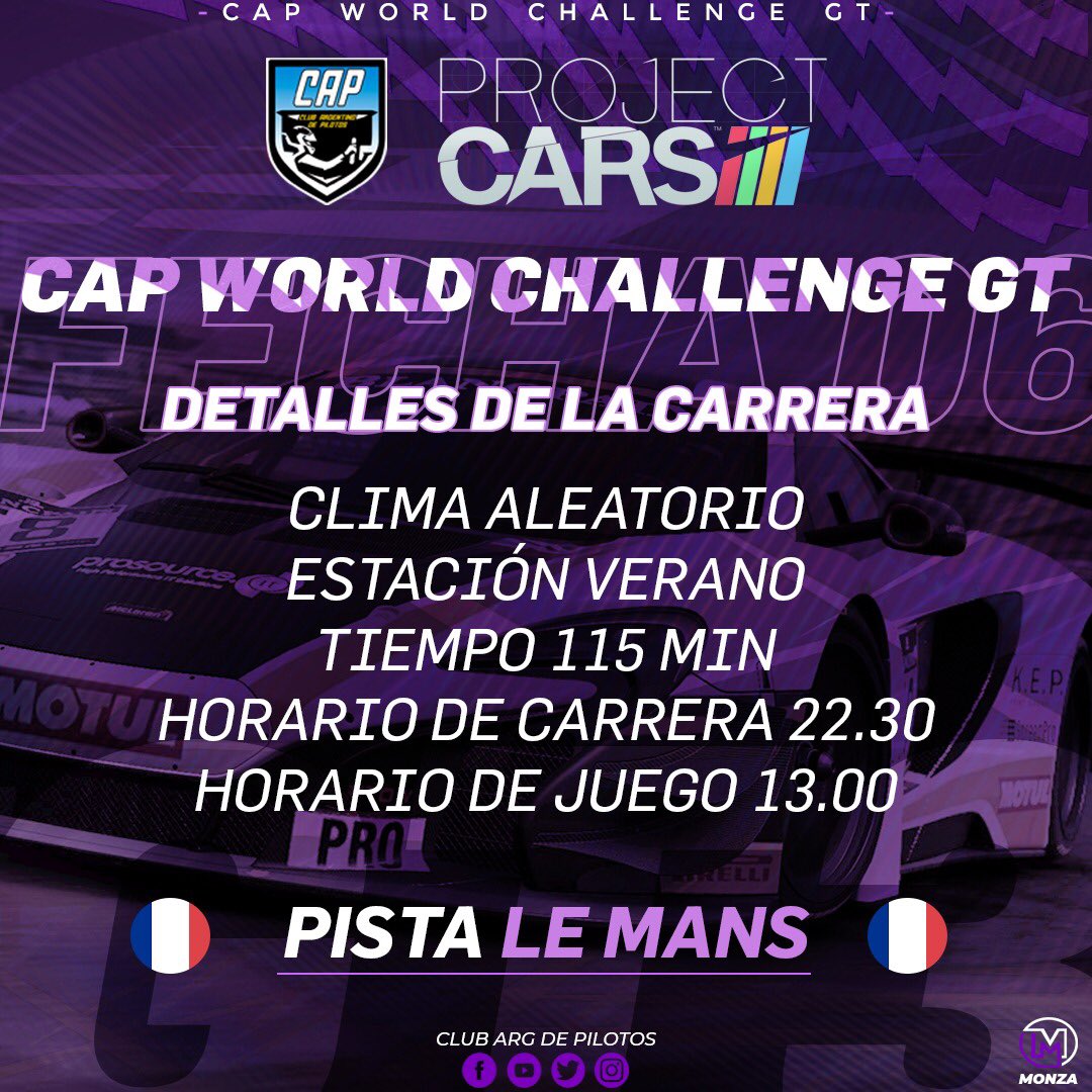 monza_design's tweet photo. Club Argentino de Pilotos.
Campeonato: World Challenge GT https://t.co/gdMD3eywcJ