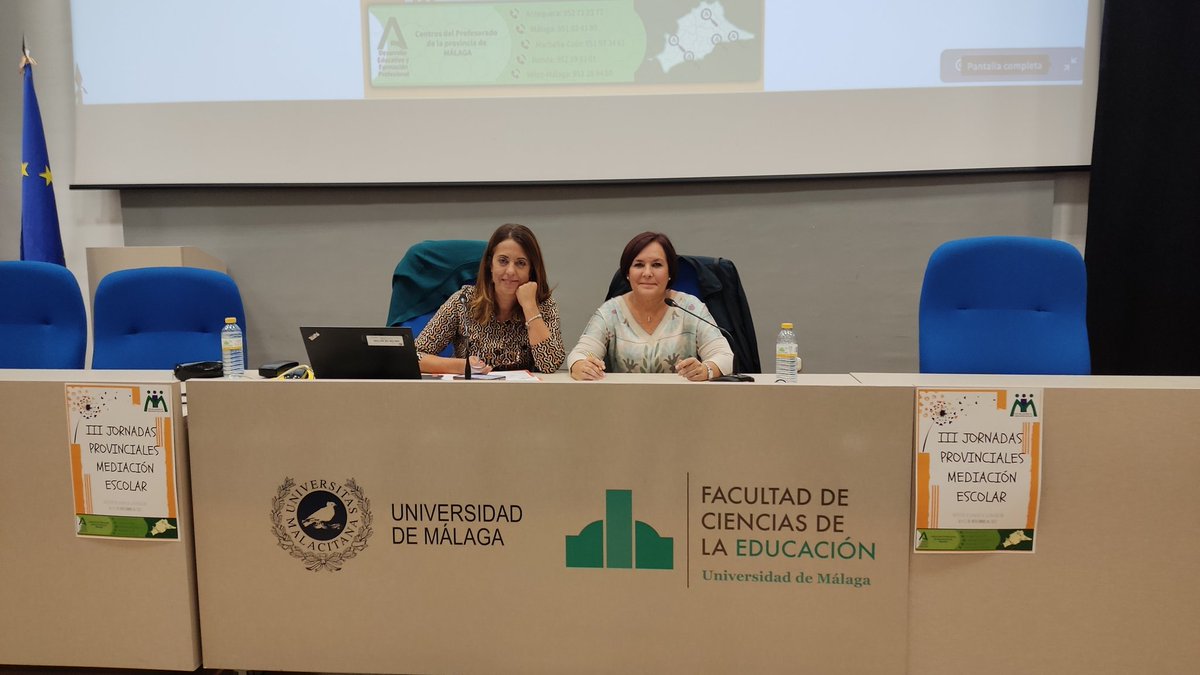 Red_Mediacion's tweet photo. Segunda jornada de ponencia y talleres con gran acogida y una Mesa de Trabajo de gran valor para el futuro. #malagamediando con profesionales de 10 👏👏 https://t.co/hsoQUItU67