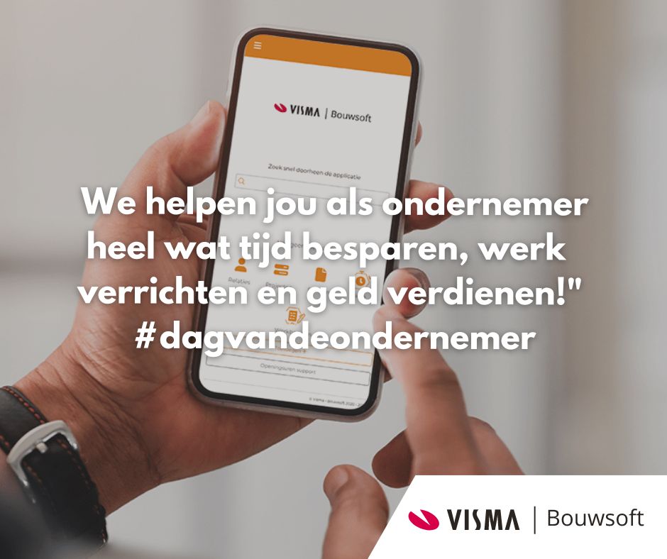 bouwsoft's tweet photo. Vandaag is het de Dag van de ondernemer! 🤝 Een dag waarop we het ondernemerschap vieren en ondernemers bedanken voor hun durf en doorzettingsvermogen👏. Daar staan wij bij Visma Bouwsoft natuurlijk 100% achter!

#dagvandeondernemer https://t.co/x9Sg6EGhWq