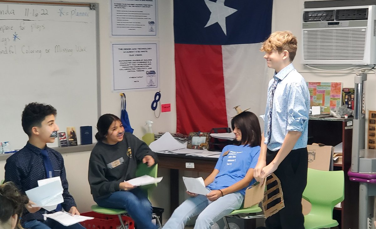 Monticelloman1's tweet photo. 7th grade DATA students performing their Road to Revolution skits. These students bring the creativity and energy. #datadoes #dataedwhite #datafam https://t.co/VhwU9Du9lM
