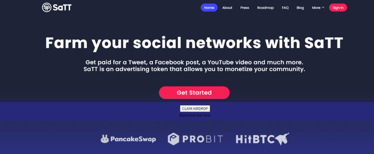 🔥🔥 Airdrop SaTT token 20$ free 5000 tickets go 🔥
🔥🔥sinfinit.systeme.io/satt-token-com 🔥🔥