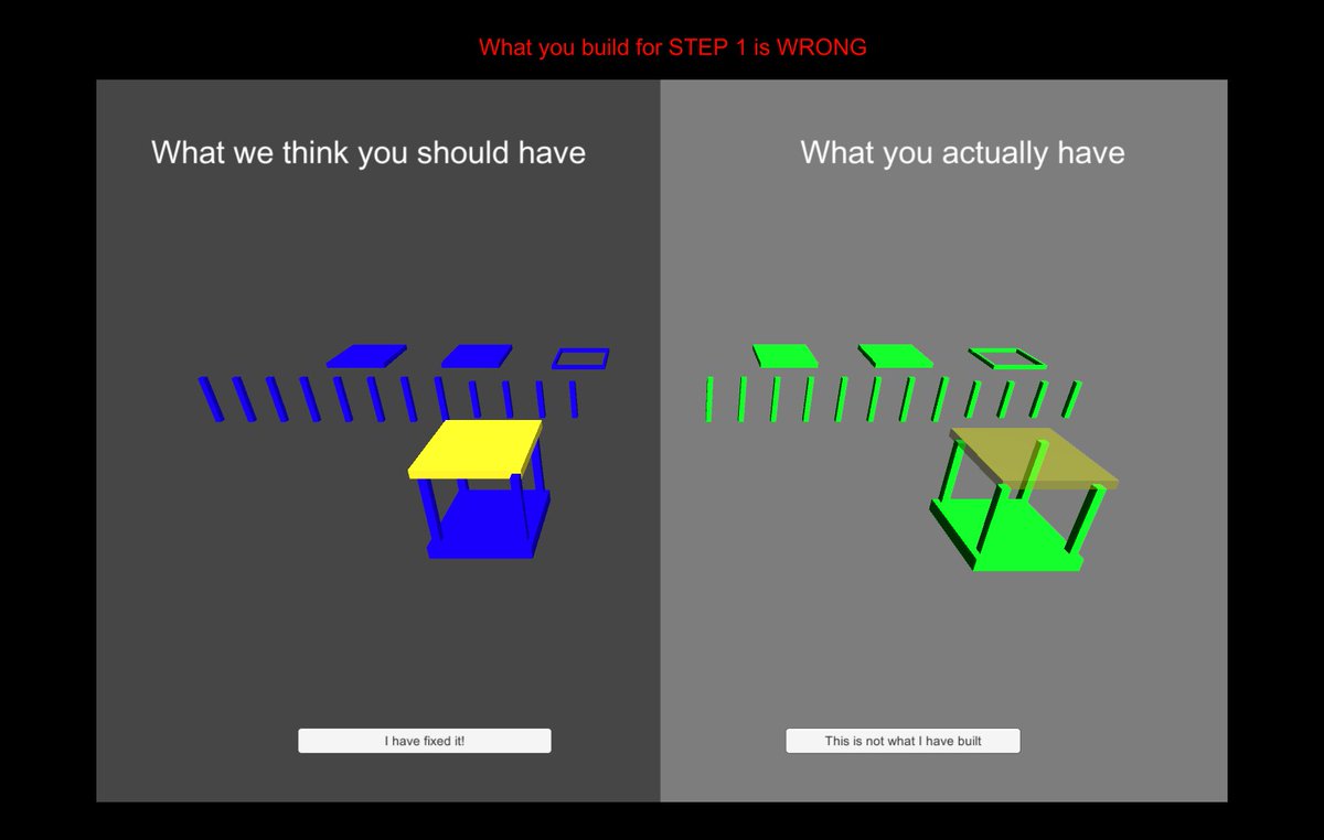 CompHCILab's tweet photo. "StructureSense: Inferring Constructive Assembly Structures from User Behaviors" uses Bayesian inference to detect what the user is building based their interaction with different parts of the structure. Led by now former lab members @Xincheng_Huang and Keylonnie Miller. #IMWUT https://t.co/IcZ1cVoylO