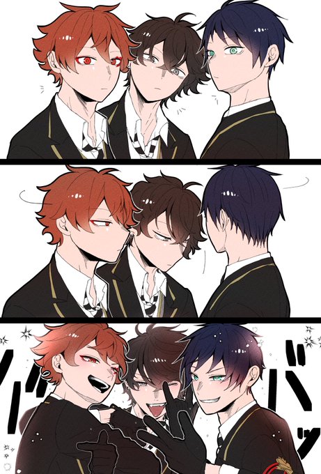 マブに「キメて」とカメラを向けた時妄想 監督生くん顔あります! 