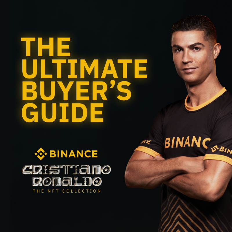 binance's tweet photo. The CR7 NFT collection gives collectors the opportunity to own a moment from Ronaldo's epic career.

Here's all you need to know ⤵️
