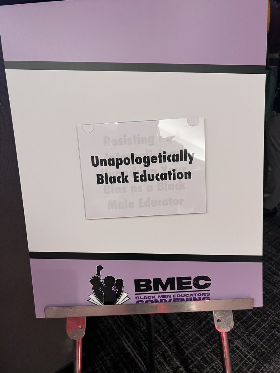 Being #UnapologeticallyBlack in educations means allowing students the opportunity to see theirselves in the curriculum #BMEC2022