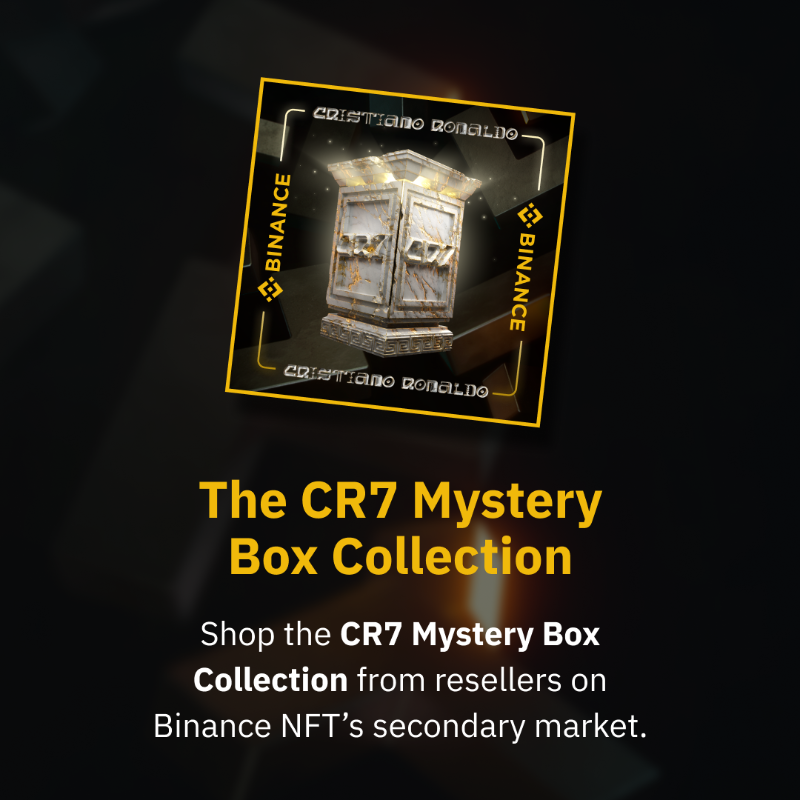 binance's tweet photo. The CR7 NFT collection gives collectors the opportunity to own a moment from Ronaldo's epic career.

Here's all you need to know ⤵️