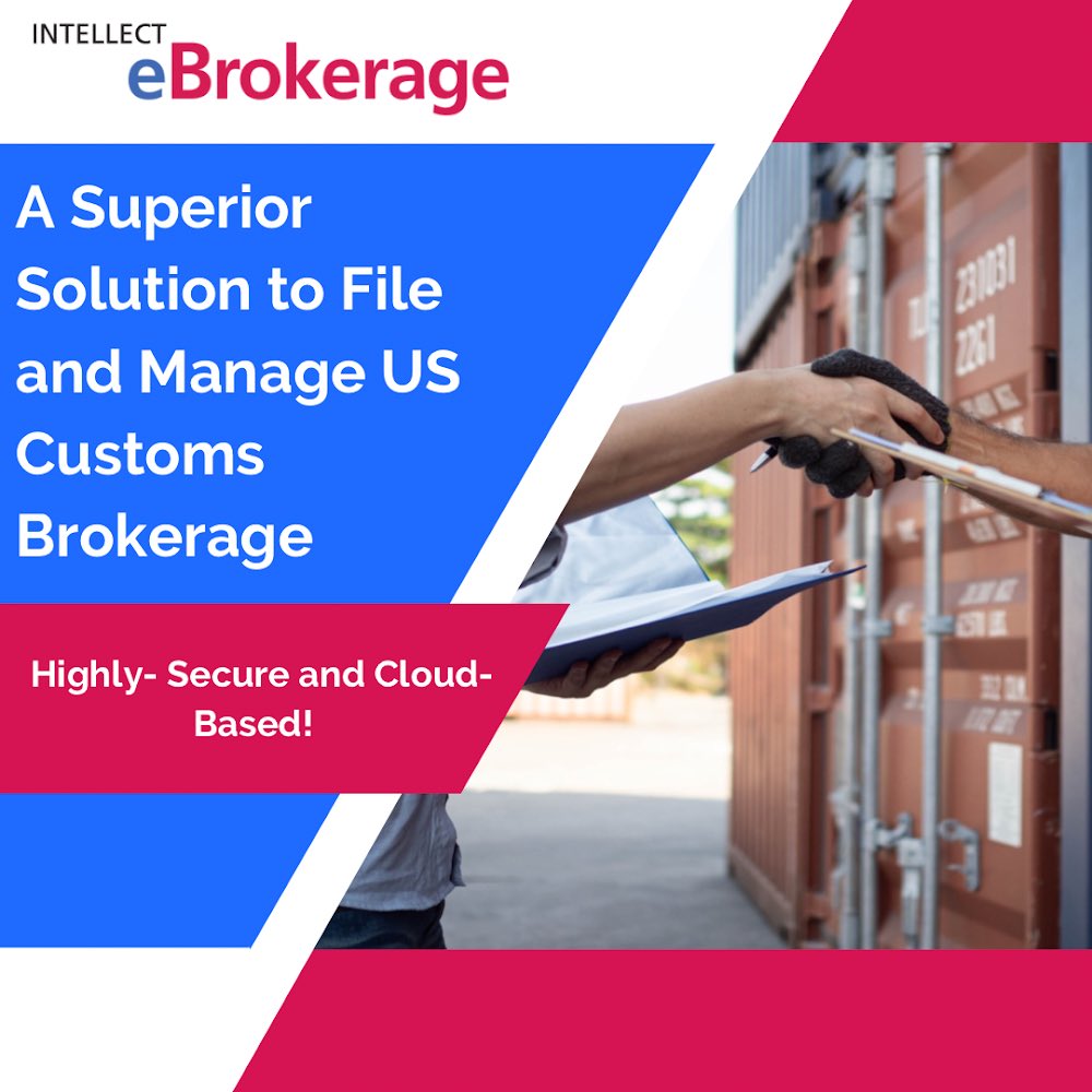 Intellecttechn2's tweet photo. Save up to 40% off of your #customsclearances with Intellect #eBrokerage!
eBrokerage is comprehensive US Customs Brokerage system!
Learn More on how eBrokerage can save your money AND time!
https://t.co/Acg1QA0flq
#Brokerage #USCustoms #Logistics #Software #ABI #CBP https://t.co/aNA6eOeUtb