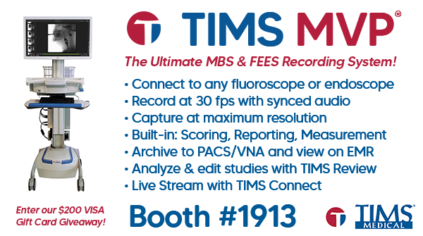 ASHAWeb's tweet photo. Enter to win a $200 gift card @TIMSMedical (Booth 1913)!
See live demos of TIMS MVP for recording FEES & MBS. Now with built-in: Scoring • Reporting • Live Streaming!
#ASHA22 #SLPeeps #MedSLP #SLP2B #ASHA22 #ASHACorporatePartner https://t.co/dPQo3MQMT9
