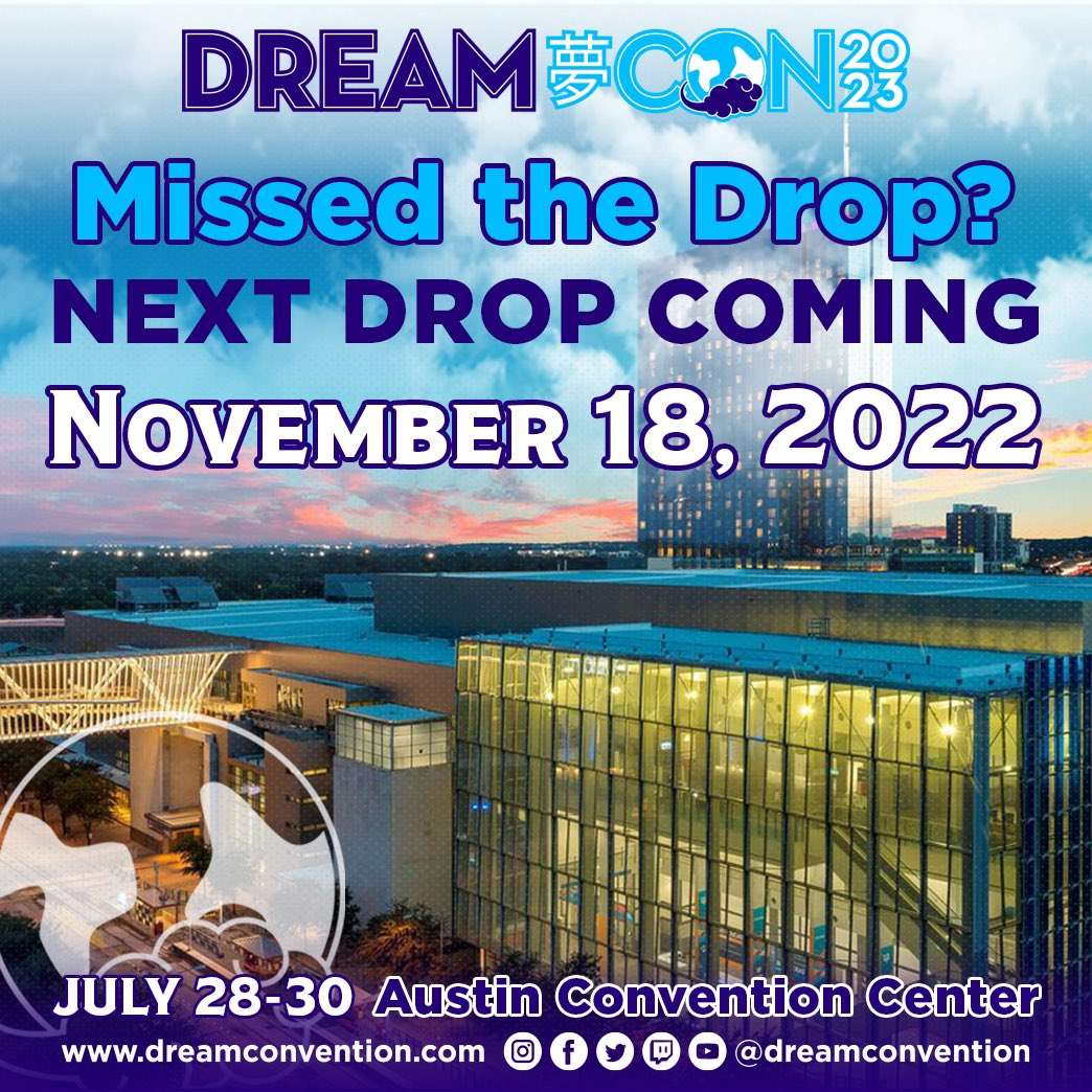 PartyChat_'s tweet photo. Ready... set... hold it! Second wave of tickets are dropping this Friday at 6PM CST for #dreamcon "Y'all better come down here and get you one of these!" 🤣 More hotels too 👀. @rdcworld @dreamcon #partychat #partychatpodcast https://t.co/i5vEyqfxYX