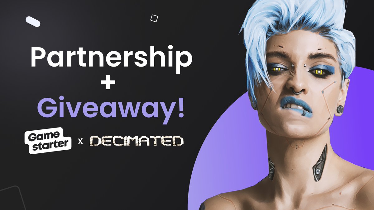We are excited to announce our partnership with <a href="/decimated_game/">DECIMATED - Official</a>🎉 - a post-apocalyptic cyberpunk survival MMORPG based in a persistent online world.🌐

To celebrate we're giving 20 people 10 $BUSD for a total of 200 $BUSD! 🔥

Enter here: bit.ly/3hMbfxv

#Giveaway #P2E