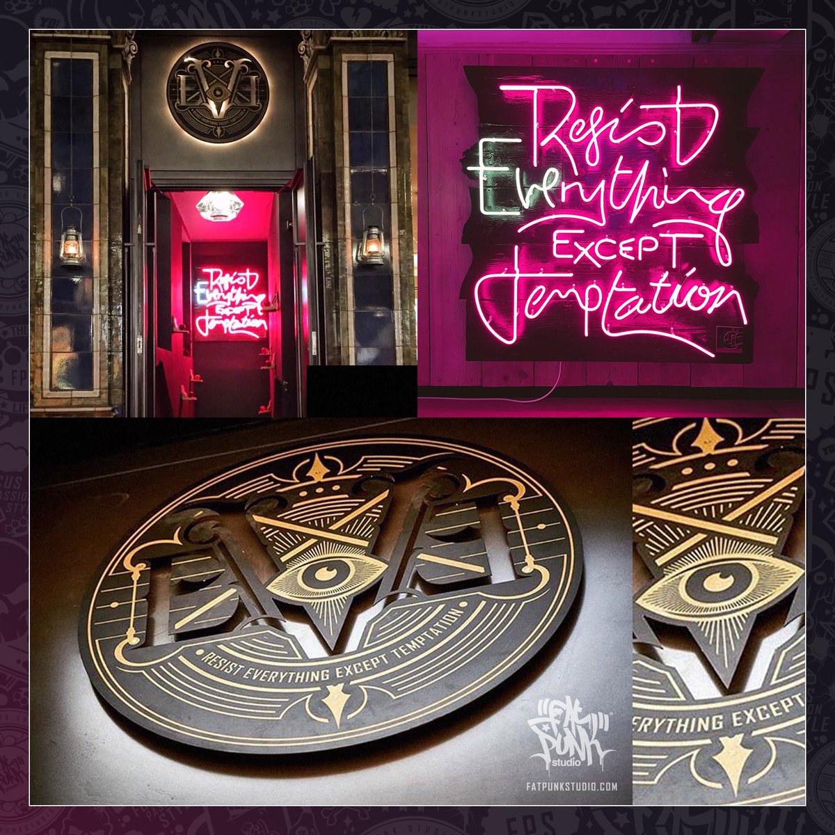 Exterior #design for #EveBarlondon 👁️🥃🍹🍸 Which #cocktail can you not resist?  
•
Hire us for your #project:
fatpunkstudio.com
•
#bar #londonbar #cocktailbar #cocktails #cocktail #exteriordesign #signage #london
