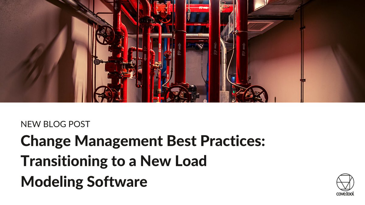cove__inc's tweet photo. ✏️ NEW BLOG POST - Change Management Best Practices: Transitioning to a New Load Modeling Software✏️

Read about what a change in #LoadModeling software might look like, along with recommendations for successful adoption. Also included 👇 https://t.co/jIit6cl3tr