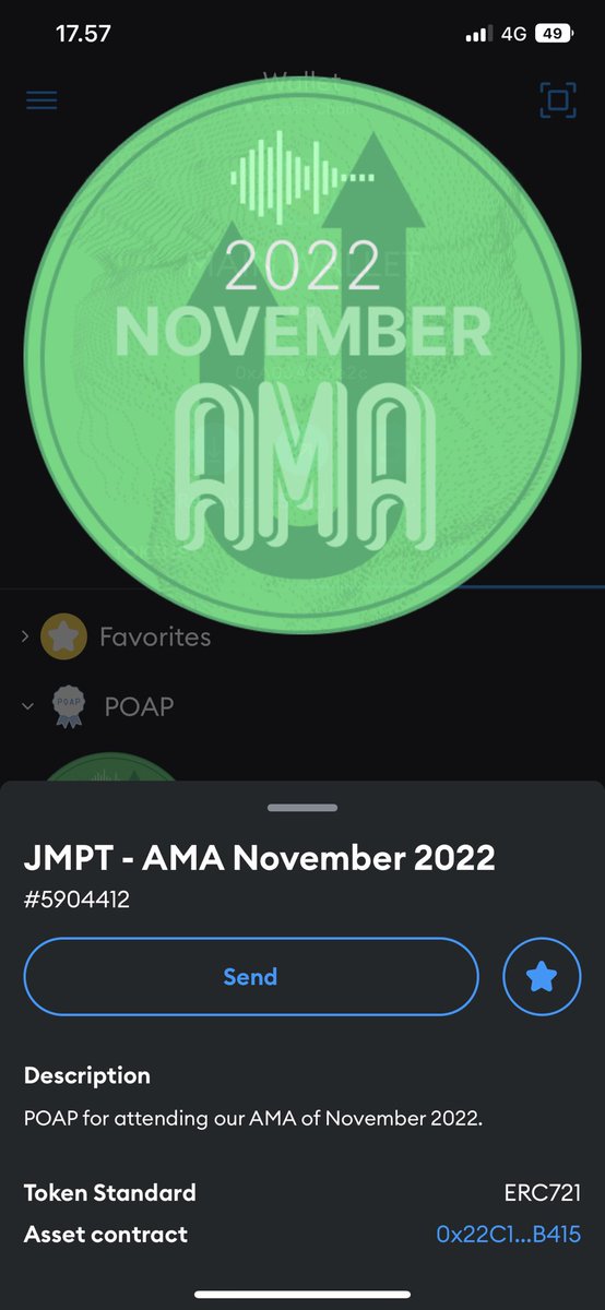 mipafx's tweet photo. $JMPT FLEX😎
Lost my first @JumpTask_app @JumpTask_Squad
#AMA #POAP #NFT So i cant flex with two and also i lost 180 $JMPT 😭
How bout yall #JMPTSQUAD 👀
#POAPNFT #JUMPTASK #JUMPTOKEN #STAKING #BNBChain #BNB #BSCGEM #BULLISH https://t.co/x7mokFmAZ5