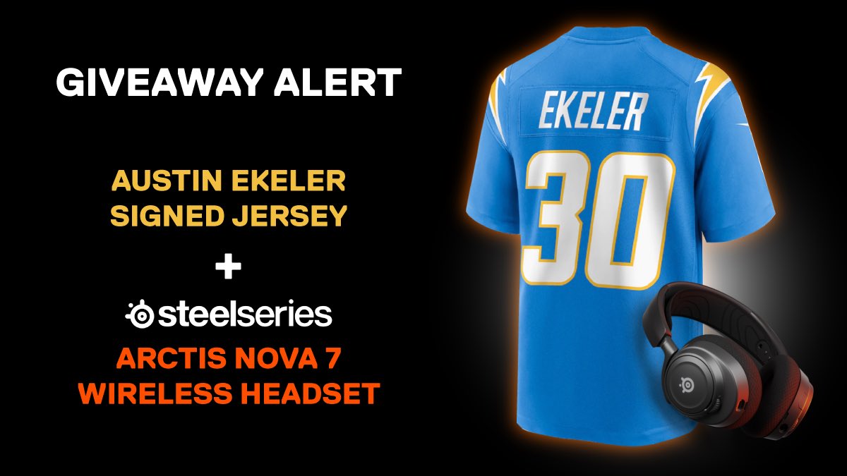 ‼️GIVEAWAY ALERT‼️ I teamed up with @SteelSeries to give away an Arctis Nova 7 Wireless headset + a signed jersey TO WIN: - follow us both - like and RT this post Announcing a winner on 11/23🤘🏽