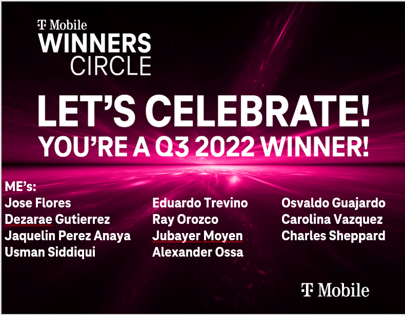 Congrats to these Q3 Winner's Circle winners of Houston Central!!!! This is an incredible group of people I have the privilege to lead!!! I appreciate you all! @SAhmed03599 @OdieRetail @cjgreentx @AndingMarquette @bhall1978 @Gladyschavez_HW
