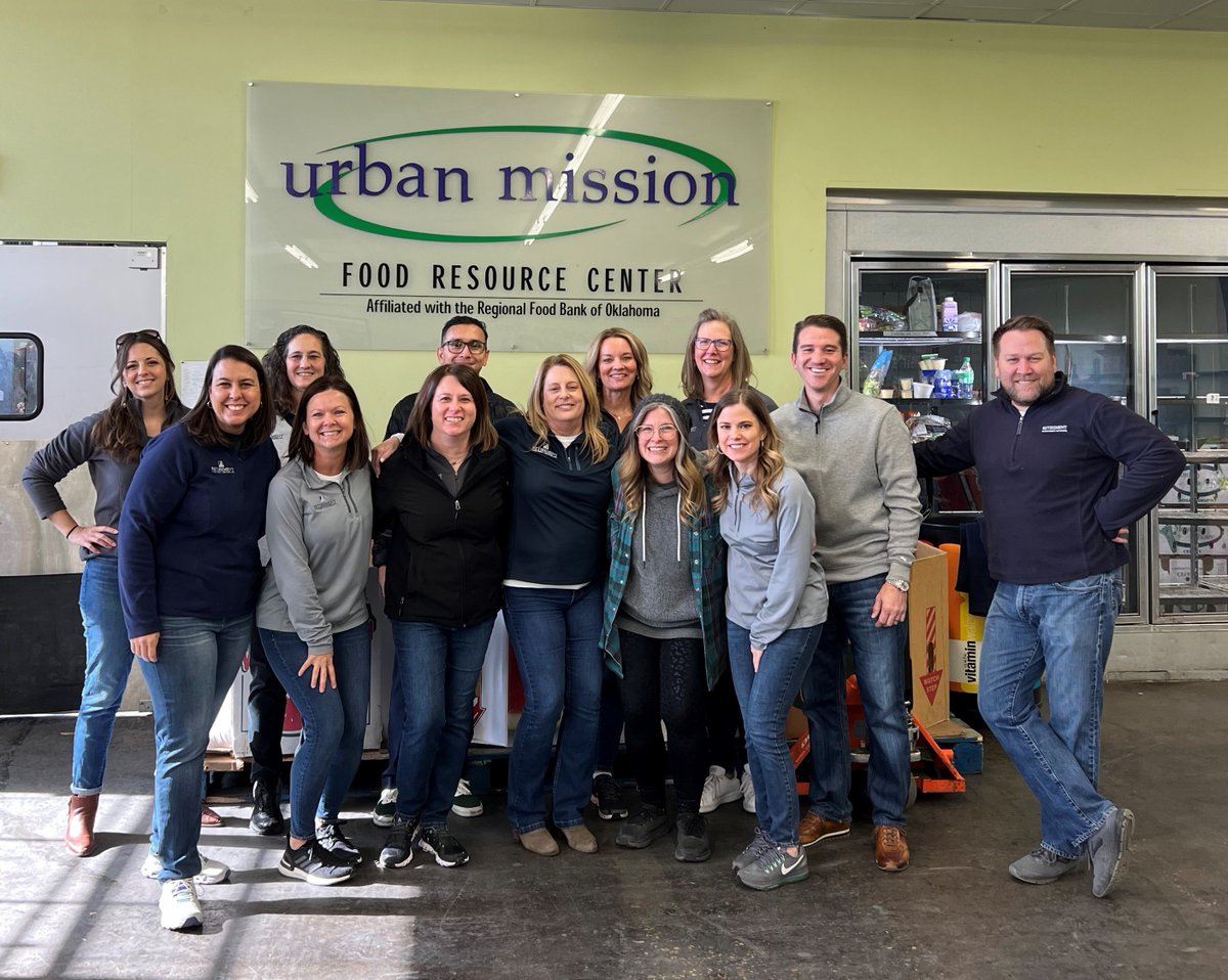 Our team had the pleasure of volunteering at The Urban Mission yesterday. The Urban Mission is a partner of the Regional Food Bank of Oklahoma and provides food to thousands of OKC metro families each year. If you would like to learn more visit: urbanmissionokc.org.