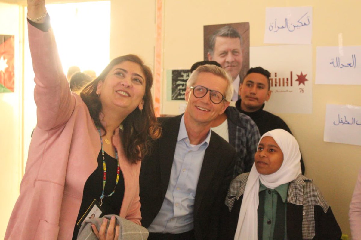 What makes this pic special: 1- It was taken by (&amp;with) amazing students in Karak. 2- HE <a href="/NorwayAmbJordan/">Mona Juul</a> was exceptional in how he engaged with the students/community during the visit (Thank you!) 3- <a href="/MadrasatiJo/">Madrasati Initiative</a> is extremely proud in its partnership with <a href="/unwomenjordan/">UN Women Jordan</a> #JONAP