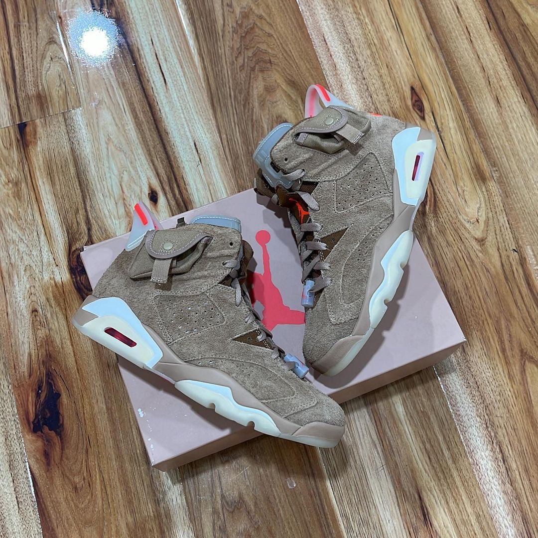 Jordan 6 Travis British Khaki 
Size 7.5
$339.99