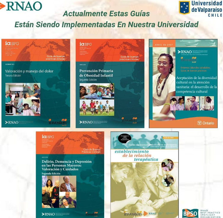 UvRnao's tweet photo. Nuestra @UvEnfermeria tiene implementada estas 5 guías en su plan de estudios con el objetivo de lograr excelencia en los cuidados. @RNAO https://t.co/ZvsboAhIon