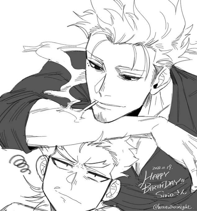 お誕生日のsirioさんに捧げた絵!!!
シオリさんとアンビくんお借りしました…!🙏🙏🙏 