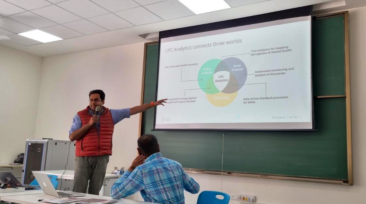 Presenting our work as <a href="/cpcEU/">CPC Analytics</a> at the round table earlier today 

So much happening in this field! Really exciting. 

<a href="/OsSathe/">Omkar Sathe</a> <a href="/Franz_CB/">Christian Franz</a>