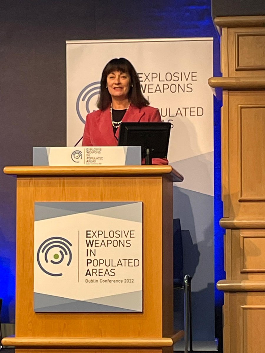 disarmamentNZ's tweet photo. When explosive weapons are used in populated areas 90% of those killed or injured are civilians

How is that right?

The answer is it’s not. That’s why 80+ govts have come together to say enough is enough, commit themselves to uphold #IHL &amp; better protect civilians in war

#EWIPA https://t.co/obfAttvYPk