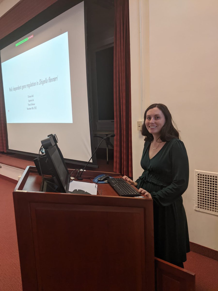 Looking forward to the doctoral defence on “MxiE-dependent gene regulation in Shigella flexneri” by Chelsea Hall <a href="/AgaisseLab/">Agaisse Lab</a> today