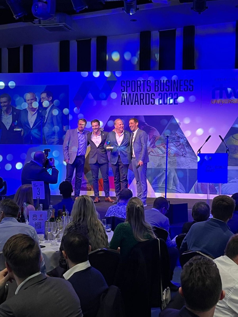 Supponor's tweet photo. We are thrilled to have won a #SBA2022 for Sports Technology of the Year!

It's such a privilege to have Supponor AIR® recognised next to other brilliant technologies that are transforming our industry. Congratulations to all other nominees and winners! https://t.co/DFqzJ3cnfe