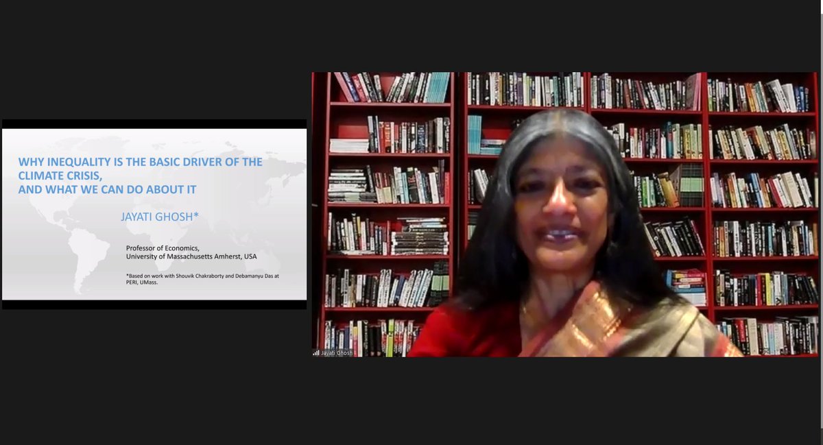 LSE_ID's tweet photo. We are now live for this week's #CuttingEdgeIssues lecture with Jayati Ghosh @Jayati1609 on "Why Inequality Is the Basic Driver of the Climate Crisis, and What We Can Do About It."

We'll be sharing this lecture through YouTube, podcast and the ID Blog next week. https://t.co/zcoLvVQSAW