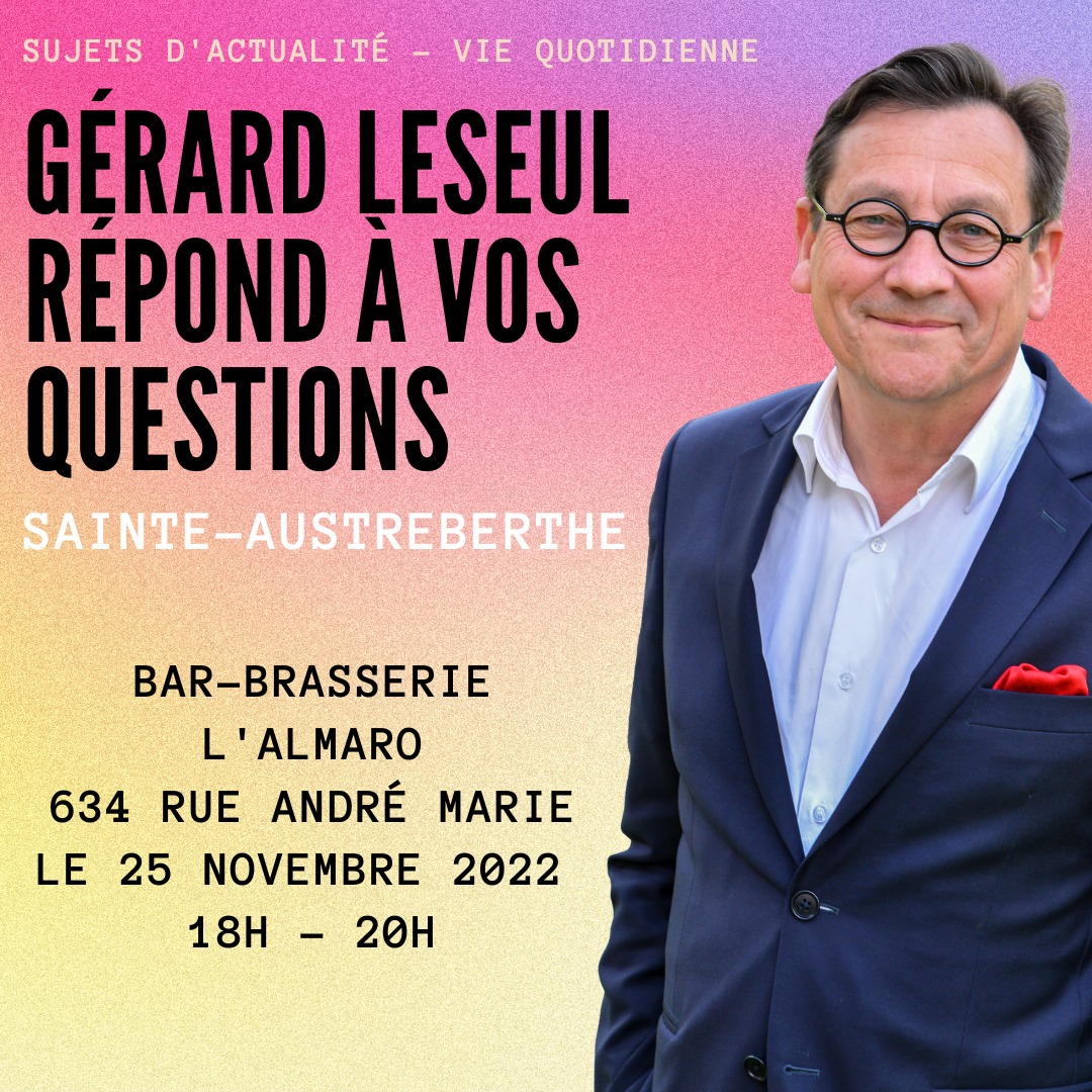 LeseulG's tweet photo. Je vous donne rendez-vous vendredi prochain au bar l'Almaro de Sainte-Austreberthe pour échanger sur l'actualité et répondre à vos questions. Tout le monde est le bienvenu !
#circo7605 https://t.co/MobVZjyzpd