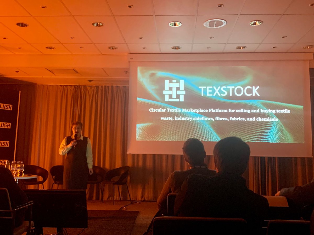 FiareOy's tweet photo. Our Director Kirsi Johnasson at @SlushHQ presenting https://t.co/Ip1gTs6VEl and our upcoming project for textile circularity.

#CircularEconomy https://t.co/0Q2VALK0vD
