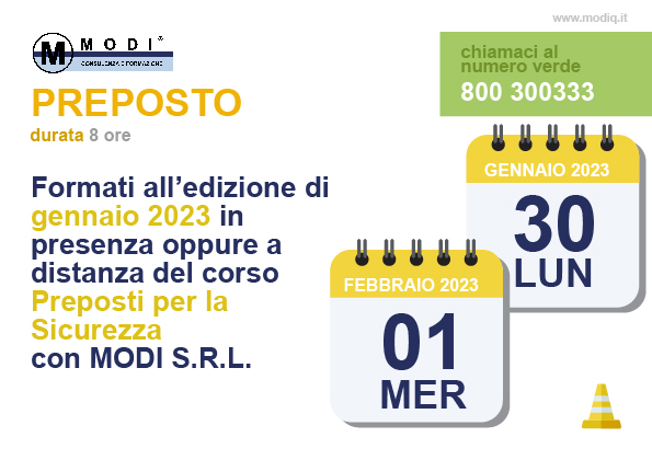 MODIQ's tweet photo. I #Preposti, nominati dai Datori di Lavoro, sono figure rilevanti nel Sistema di Gestione della Sicurezza in tutte le aziende.
Non è una figura sempre presente o obbligatoria, ma la legge ne tratteggia con precisione doveri e compiti. Prenota un posto in aula a fine gennaio 2023 https://t.co/VWszXPfh3d