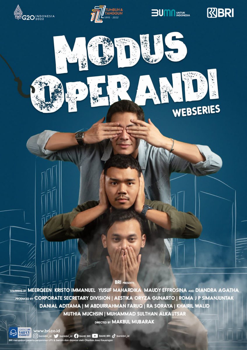 nithavalensia's tweet photo. Ayo nonton Rek
Web series MODUS OPERANDI 
Hanya di youtube Channel BANK BRI
#webseriesBRI
#ModusOperandiSeries
#WaniNontonRek https://t.co/XOKZ9MAl96